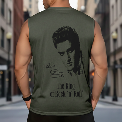 LIMITED EDITION - NEW CUSTOMIZED ELVIS PRESLEY MEN’S GYM SHIRT