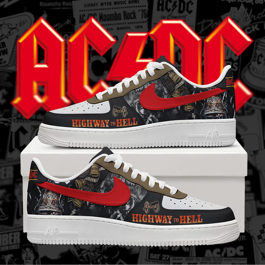 LIMITED EDITION - NEW CUSTOMIZED AC/DC AF1 SHOES