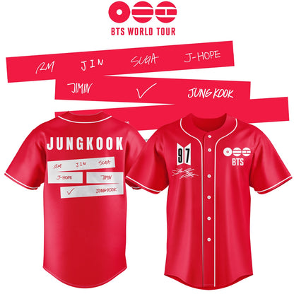 LIMITED EDITION - BTS COMEBACK WORLD TOUR BASEBALL JERSEY