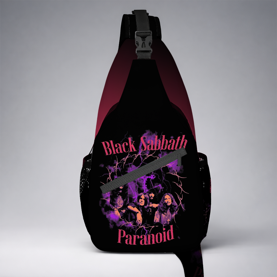 LIMITED EDITION - NEW CUSTOMIZED BLACK SABBATH SLING BAG