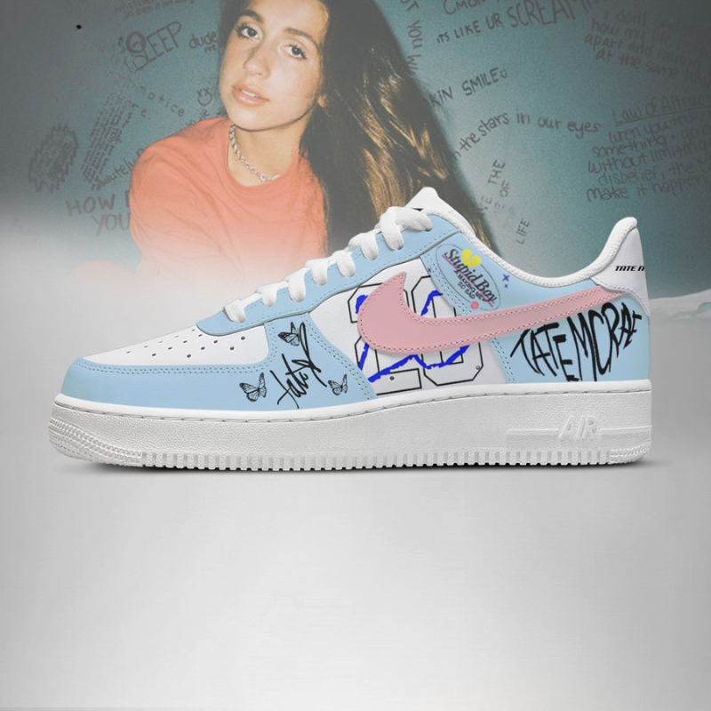LIMITED EDITION - NEW CUSTOMIZED TATE MCRAE AF1 SHOES