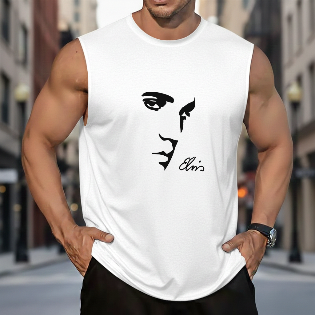 LIMITED EDITION - NEW CUSTOMIZED ELVIS PRESLEY MEN’S GYM SHIRT