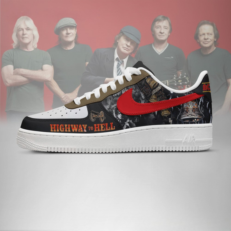 LIMITED EDITION - NEW CUSTOMIZED AC/DC AF1 SHOES