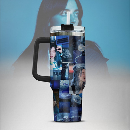 LIMITED EDITION - NEW CUSTOMIZED BILLIE EILISH TUMBLER CUP