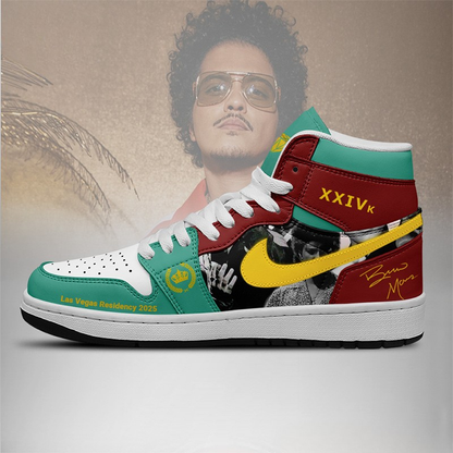 LIMITED EDITION - NEW CUSTOMIZED BRUNO MARS AIR JORDAN SHOES