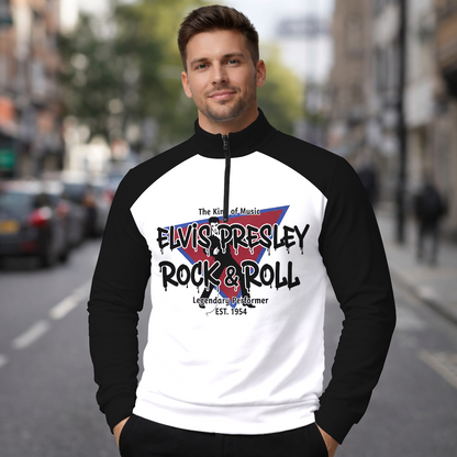 LIMITED EDITION - NEW CUSTOMIZED ELVIS PRESLEY SWEATER QUATER ZIP
