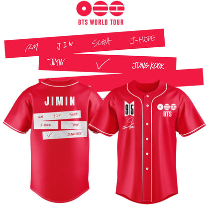 LIMITED EDITION - BTS COMEBACK WORLD TOUR BASEBALL JERSEY