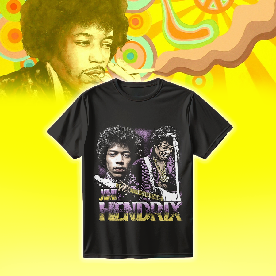 LIMITED EDITION - NEW CUSTOMIZED JIMI HENDRIX T-SHIRT, HOODIE, ZIP HOODIE