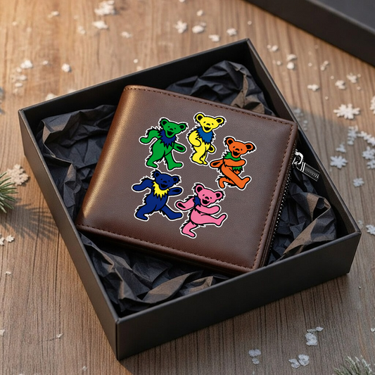 LIMITED EDITION - NEW CUSTOMIZED GRATEFUL DEAD LEATHER WALLET