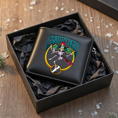 LIMITED EDITION - NEW CUSTOMIZED GRATEFUL DEAD LEATHER WALLET
