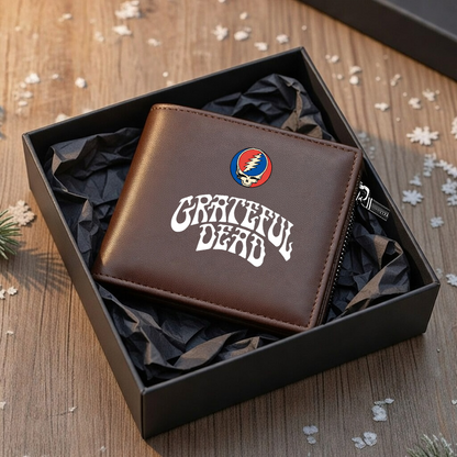 LIMITED EDITION - NEW CUSTOMIZED GRATEFUL DEAD LEATHER WALLET