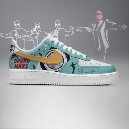 LIMITED EDITION - NEW CUSTOMIZED BRUNO MARS AF1 SHOES