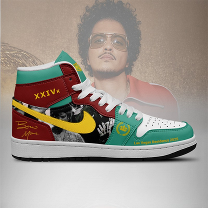 LIMITED EDITION - NEW CUSTOMIZED BRUNO MARS AIR JORDAN SHOES
