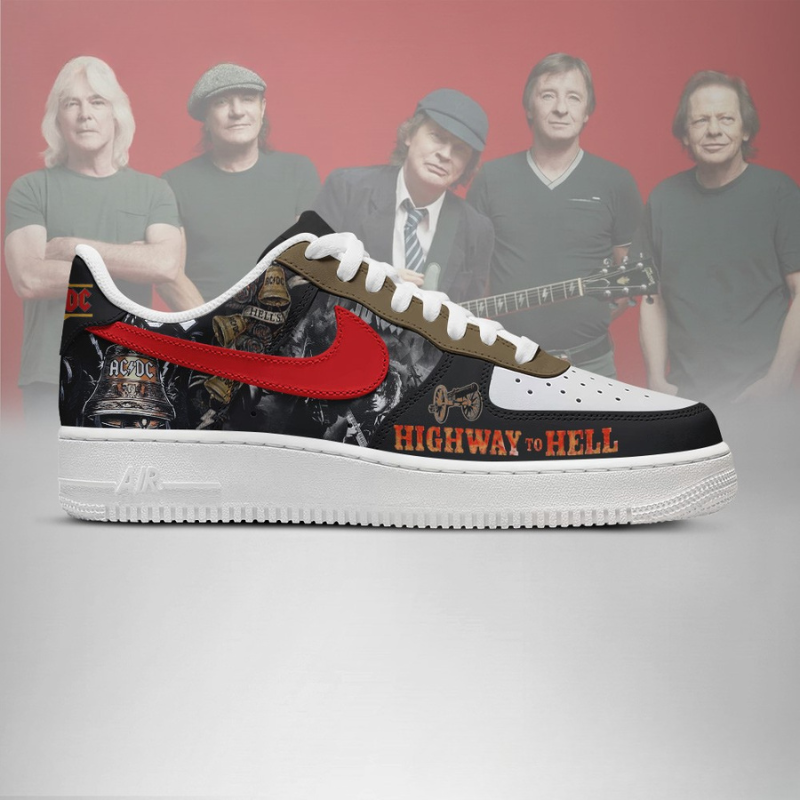 LIMITED EDITION - NEW CUSTOMIZED AC/DC AF1 SHOES