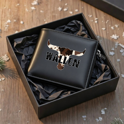 LIMITED EDITION - NEW CUSTOMIZED MORGAN WALLEN LEATHER WALLET