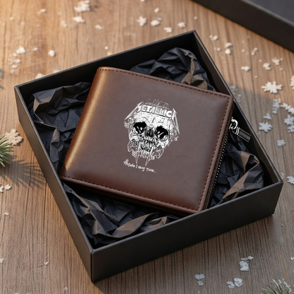 LIMITED EDITION - NEW CUSTOMIZED METALLICA LEATHER WALLET
