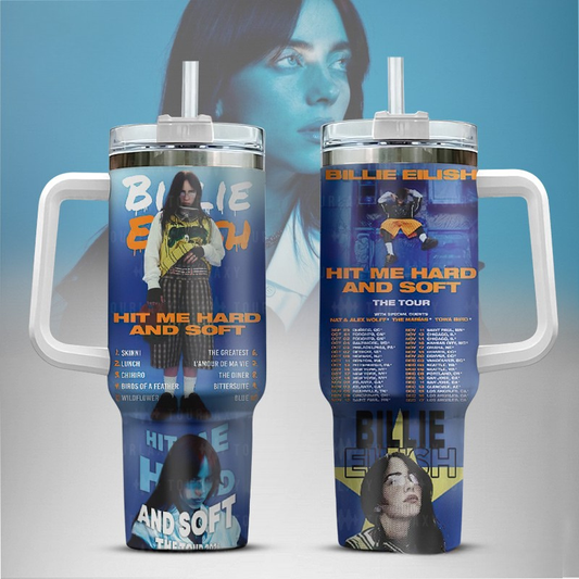 LIMITED EDITION - NEW CUSTOMIZED BILLIE EILISH TUMBLER CUP