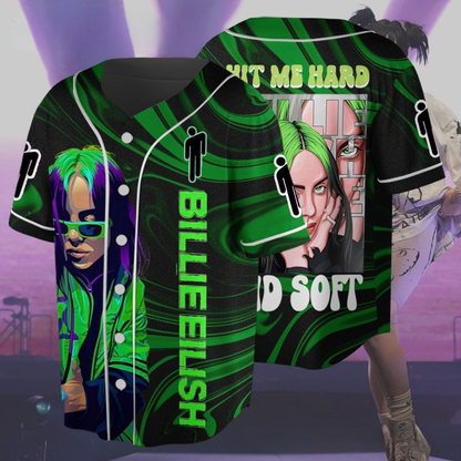 LIMITED EDITION - NEW CUSTOMIZED BILLIE EILISH BASEBALL JERSEY