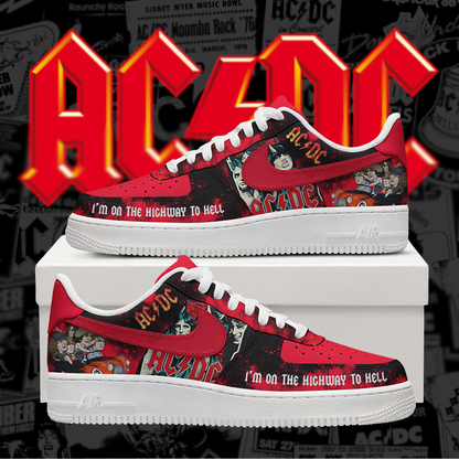 LIMITED EDITION - NEW CUSTOMIZED AC/DC AF1 SHOES
