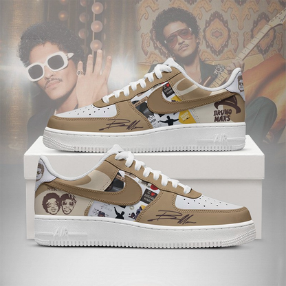LIMITED EDITION - NEW CUSTOMIZED BRUNO MARS AF1 SHOES