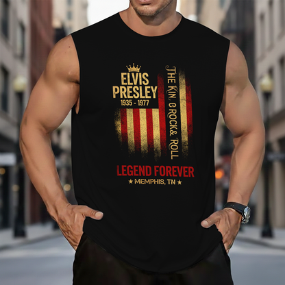 LIMITED EDITION - NEW CUSTOMIZED ELVIS PRESLEY MEN’S GYM SHIRT