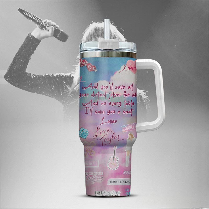 LIMITED EDITION - NEW CUSTOMIZED TAYLOR SWIFT 40 Oz TUMBLER