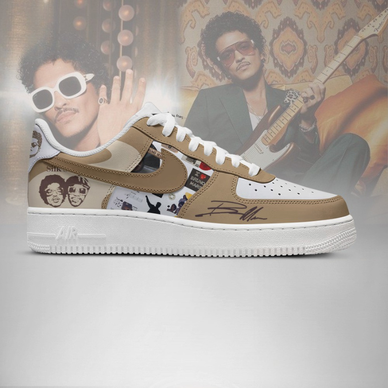 LIMITED EDITION - NEW CUSTOMIZED BRUNO MARS AF1 SHOES