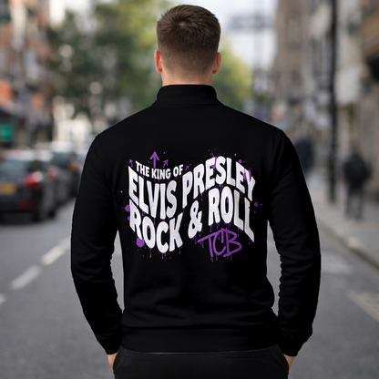 LIMITED EDITION - NEW CUSTOMIZED ELVIS PRESLEY SWEATER QUATER ZIP