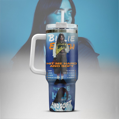 LIMITED EDITION - NEW CUSTOMIZED BILLIE EILISH TUMBLER CUP