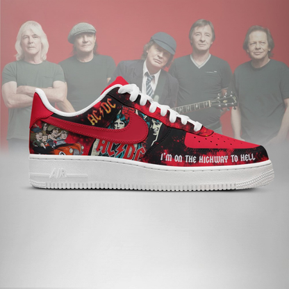 LIMITED EDITION - NEW CUSTOMIZED AC/DC AF1 SHOES