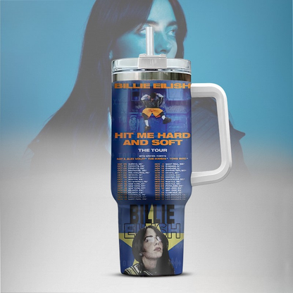 LIMITED EDITION - NEW CUSTOMIZED BILLIE EILISH TUMBLER CUP