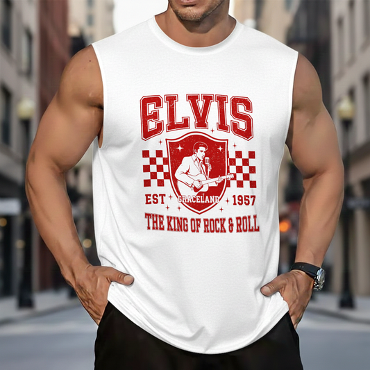 LIMITED EDITION - NEW CUSTOMIZED ELVIS PRESLEY MEN’S GYM SHIRT