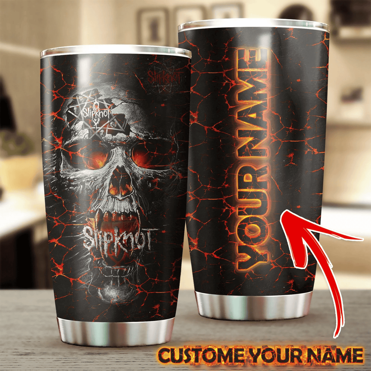 LIMITED EDITION - NEW CUSTOMIZED SLIPKNOT TUMBLER CUP