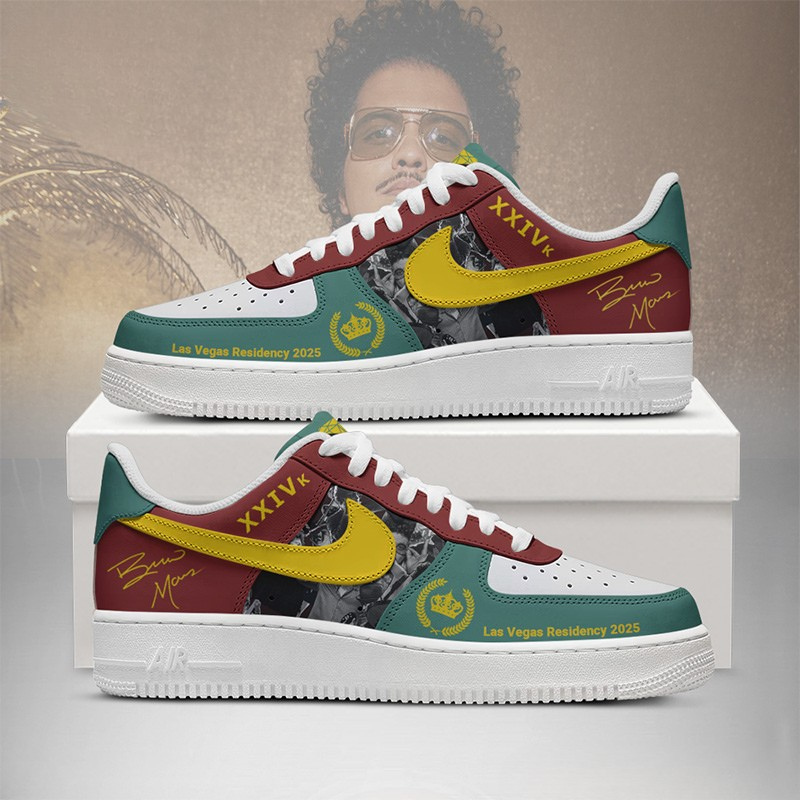 LIMITED EDITION - NEW CUSTOMIZED BRUNO MARS AF1 SHOES