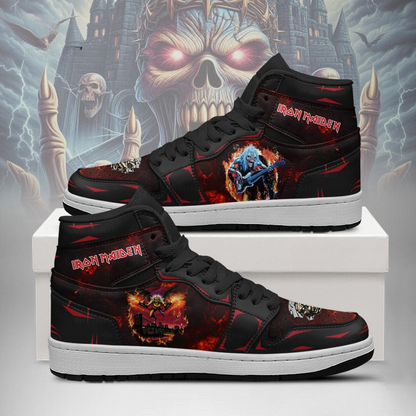 LIMITED EDITION - NEW CUSTOMIZED IRON MAIDEN AIR JORDAN SHOES