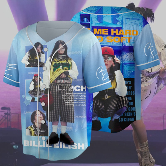 LIMITED EDITION - NEW CUSTOMIZED BILLIE EILISH BASEBALL JERSEY