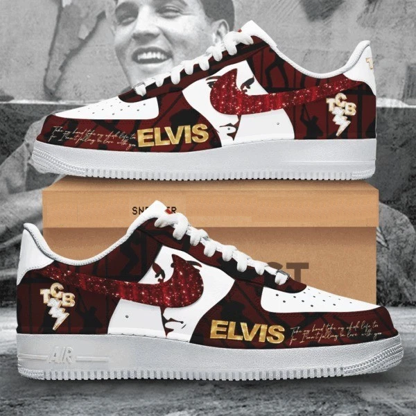 LIMITED EDITION - NEW CUSTOMIZED ELVIS PRESLEY AF1 SHOES