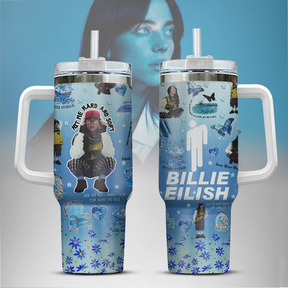 LIMITED EDITION - NEW CUSTOMIZED BILLIE EILISH TUMBLER CUP