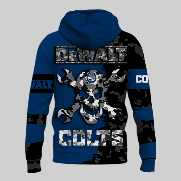 LIMITED EDITION - NEW CUSTOMIZED NFL17 IDC INDIANAPOLIS COLTS DEWALT UNISEX T-SHIRT, POLO, HOODIE & JACKETS