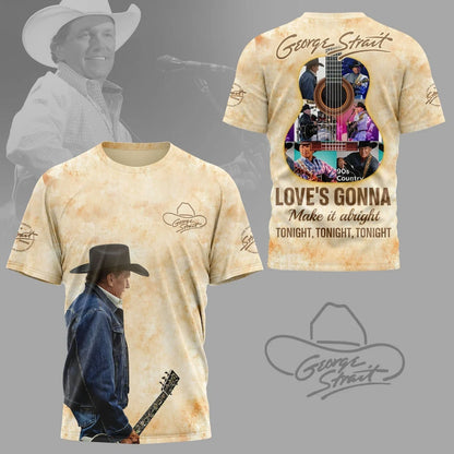 LIMITED EDITION - NEW CUSTOMIZED GEORGE STRAIT T-SHIRT, HOODIE, ZIP HOODIE