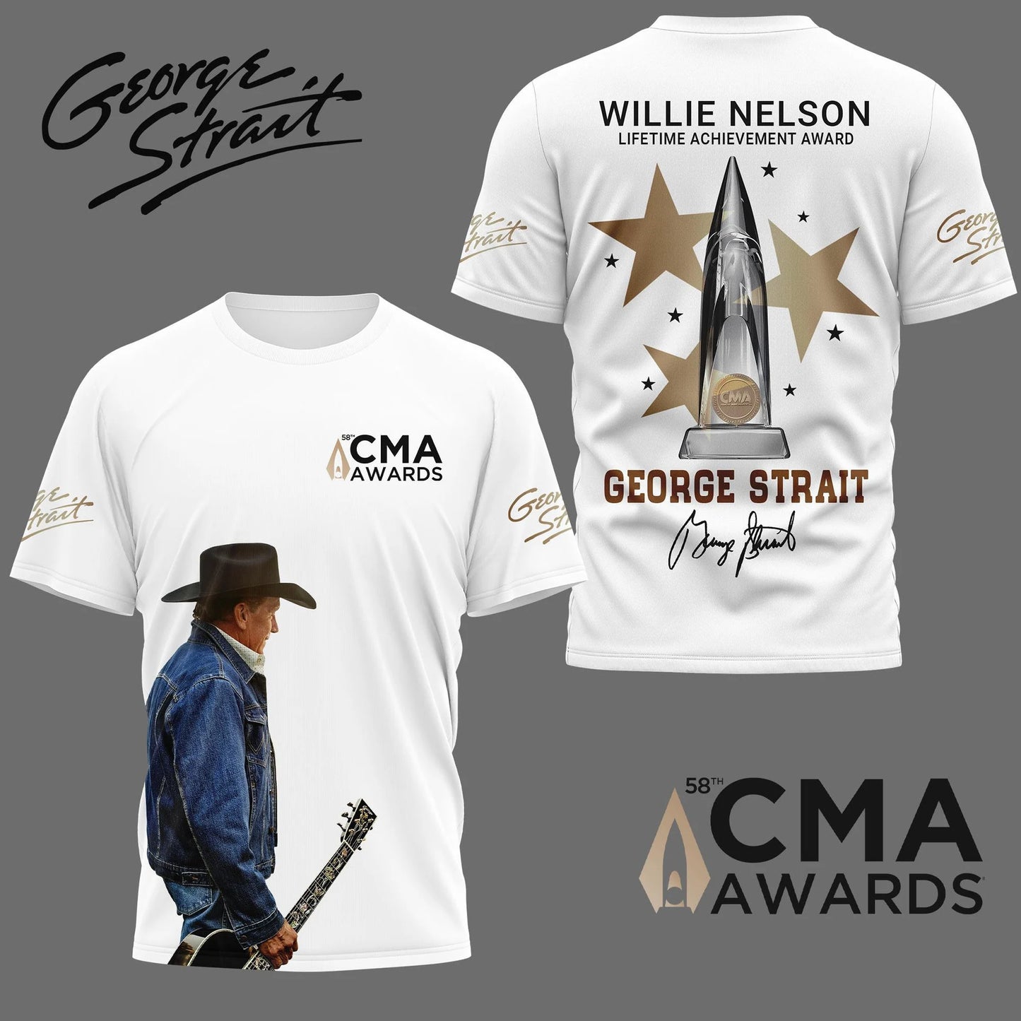 LIMITED EDITION - NEW CUSTOMIZED GEORGE STRAIT T-SHIRT, HOODIE, ZIP HOODIE