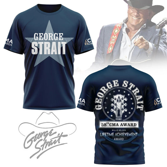 LIMITED EDITION - NEW CUSTOMIZED GEORGE STRAIT T-SHIRT, HOODIE, ZIP HOODIE