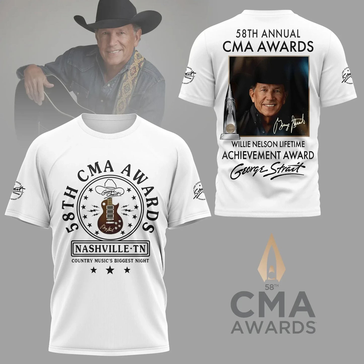 LIMITED EDITION - NEW CUSTOMIZED GEORGE STRAIT T-SHIRT, HOODIE, ZIP HOODIE