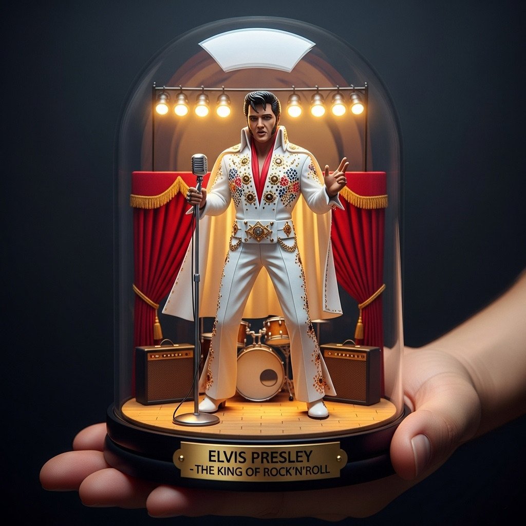 LIMITED EDITION - NEW CUSTOMIZED ELVIS PRESLEY ACRYLIC PLAQUE