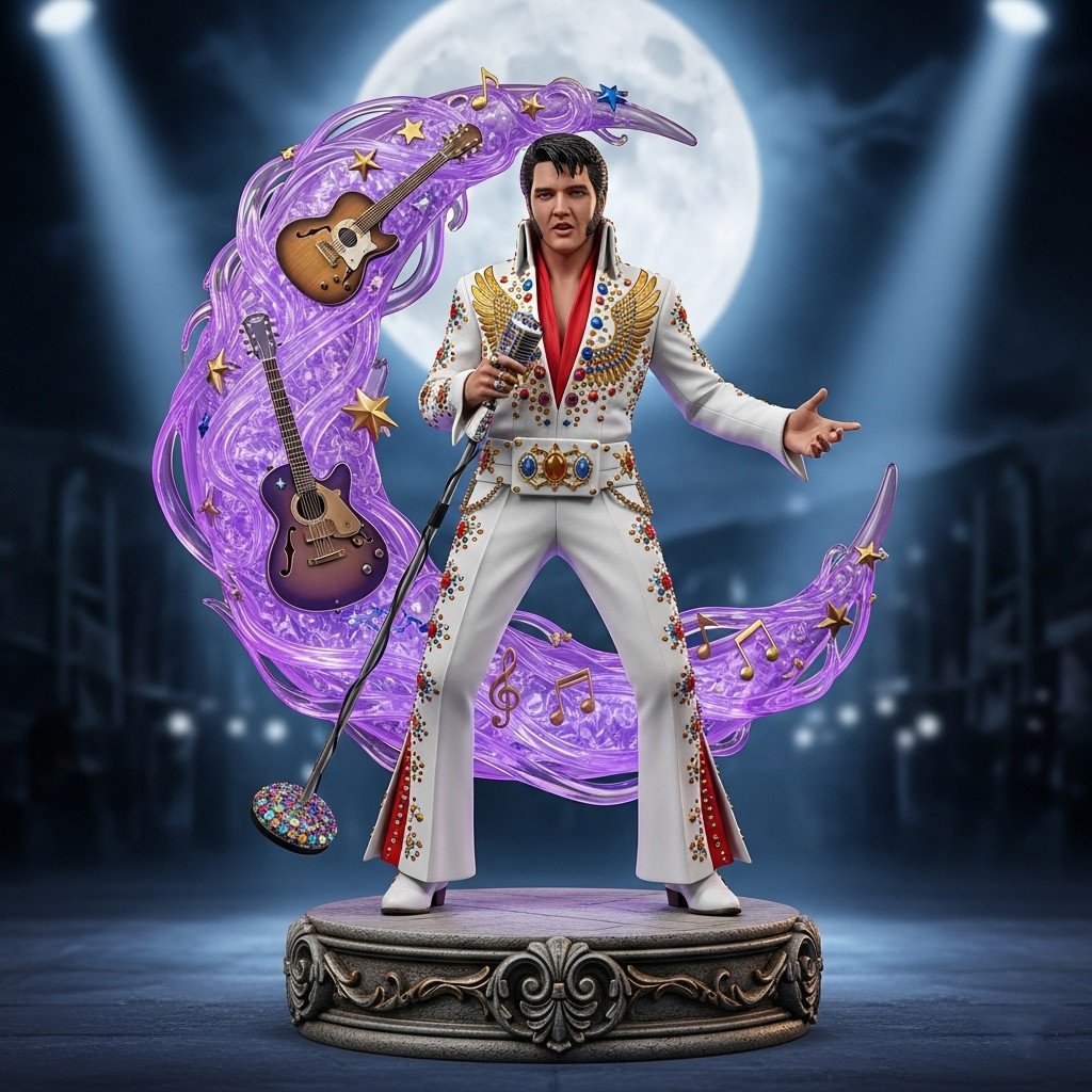 LIMITED EDITION - NEW CUSTOMIZED ELVIS PRESLEY ACRYLIC PLAQUE