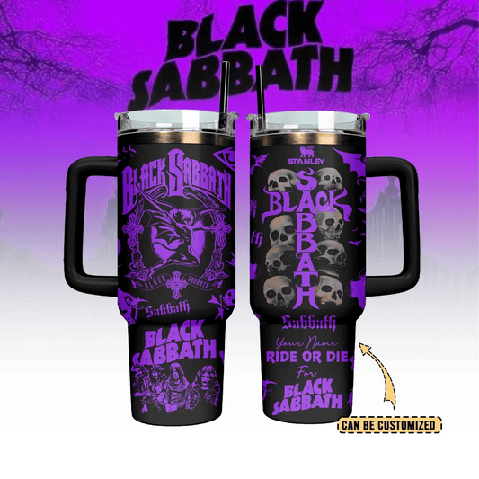 LIMITED EDITION - NEW CUSTOMIZED BLACK SABBATH 40 OZ TUMBLER PERFECT GIFT FOR FAN