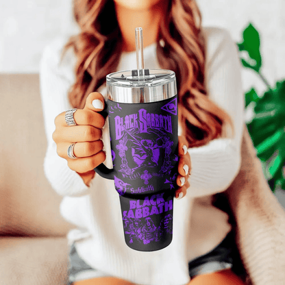 LIMITED EDITION - NEW CUSTOMIZED BLACK SABBATH 40 OZ TUMBLER PERFECT GIFT FOR FAN