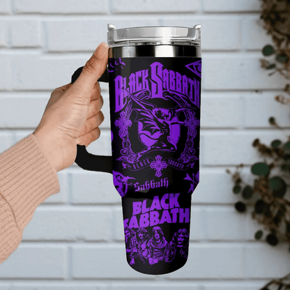 LIMITED EDITION - NEW CUSTOMIZED BLACK SABBATH 40 OZ TUMBLER PERFECT GIFT FOR FAN