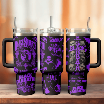 LIMITED EDITION - NEW CUSTOMIZED BLACK SABBATH 40 OZ TUMBLER PERFECT GIFT FOR FAN