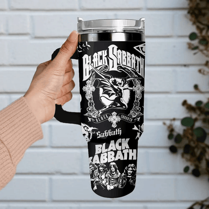 LIMITED EDITION - NEW CUSTOMIZED BLACK SABBATH 40 OZ TUMBLER PERFECT GIFT FOR FAN